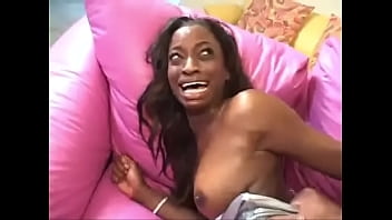 Preview 3 of First Time Virgin Rape - Ebony Monique Holds Mandigo&#039_s Meat Pole in Her Ass PMV