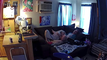 Preview 2 of Bbn7com Red - Cabin Cam shows Slutty Air BNB Rental Host Sucking Cock