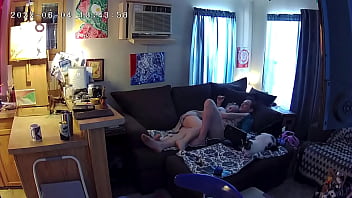 Preview 3 of Bbn7com Red - Cabin Cam shows Slutty Air BNB Rental Host Sucking Cock
