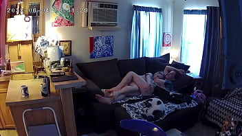 Preview 4 of Bbn7com Red - Cabin Cam shows Slutty Air BNB Rental Host Sucking Cock