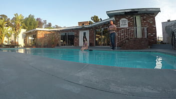 Preview 1 of Rape Riletiv - Scarlett Johnson Pool Blowjob LEFT