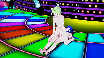 Preview 4 of Indian Sex Opn Mubaiesex - Vocaloid Yaoi - Len x Kaito Boobjob and fucked in stage - Sissy crossdress Japanese Asian Manga Anime Game Porn Gay