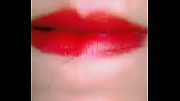 Preview 3 of Sally Danglo - horny play with her lips