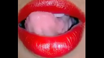 Preview 1 of Sally Danglo - horny play with her lips