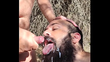 Preview 4 of Girl Massage To The Boy - Corrida de uno en mi boca en el bosque de pinos 04-06-22