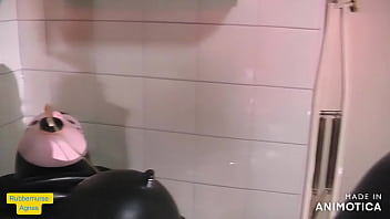 Preview 2 of Azgin Turbanli 2 - Rubbernurse Agnes - Oral infusion with 3 day old stale piss from Agnes