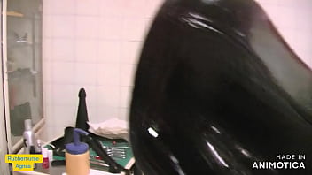 Preview 4 of Azgin Turbanli 2 - Rubbernurse Agnes - Oral infusion with 3 day old stale piss from Agnes