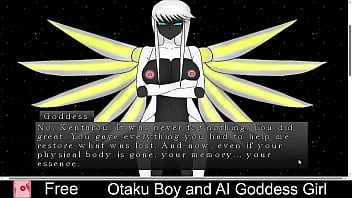 Preview 4 of New Sany Leon Sex - Otaku Boy and AI Goddess Girl