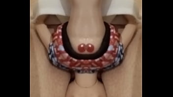 Preview 1 of Clips Uzun Sikli - Mirranuz Walk with BARBIE purple pony M68b 20250209tail head fucking my anus and her legs trap my balls