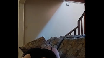 Preview 1 of Web Gape - Stuck in the couch
