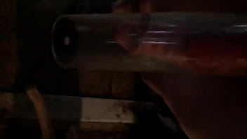 Preview 2 of Capi Cavalli - Bwc in penis pump tube outdoors