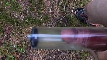 Preview 3 of Capi Cavalli - Bwc in penis pump tube outdoors