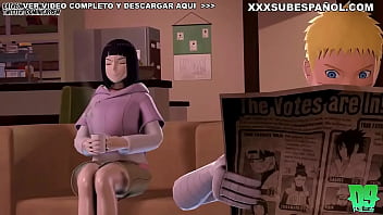 Preview 1 of Big Black Cook Sex 16 Inch - Hinata la Puta de los Clones de Naruto - Sub Espa&ntilde_ol