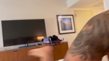 Preview 1 of Son Momd - Sexy MILF Stripper Stephanie Love Cums Hard on Fan