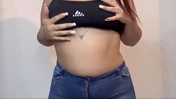 Preview 2 of Helpmywife News - Lula Farting In Jeans! (HUGE BOOTY!)
