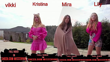 Preview 1 of Iran Hijab - Group fuck on the street 4 pussies. missVicky