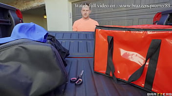 Preview 3 of Sasi Big Boob Hand Cock - Did Somebody Order Semen? - Ryan Reid,  Kaden Kole / Brazzers / full video www.brazzers.promo/89