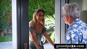Preview 1 of Sandra Av - Golddigger Trying To Get Her Stepgrandfather&#039_s Fortune (Paige Owens)