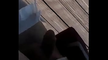 Preview 1 of Mom Abd Son Tubesexer - Sissy in public smoking wearing lingerie with tiny penis exposed