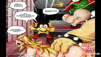 Preview 4 of Thou In Train - Super Mario  Princess Peach pt.2 - Bowser and His Minions Fuck Princess Peach in all her Holes Every Day || Curvy Blond DP Anal