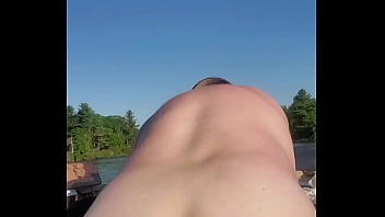 Preview 3 of Bollywood Star - Str8 sexy naked  on Boat with Sildo up pink bitthole