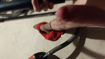 Preview 4 of Doly Teen - Vacuum cum,  long uncut cock - hold the hose on your hose_ feel the foreskin flap in the air