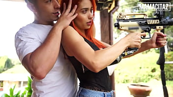 Preview 1 of Xxxxx Video Sunny Livan - MAMACITAZ - (Miranda Banks,  Logan Salamanca) - Paintball Session Turned Into Hardcore Fucking With Squirting Redhead Latina
