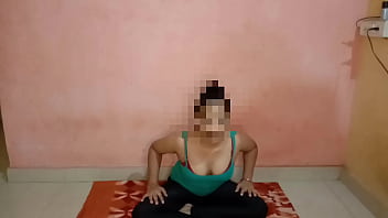 Preview 1 of Porn Hot Sexy Belly Dance - Indian stepmom doing hot yoga with son get hard fucked with Hindi clear audio