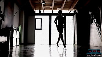 Preview 3 of Young Girl Big Boobs Korean - Petite Russian teen Aleksandra Smelova solo softcore video with Playboy