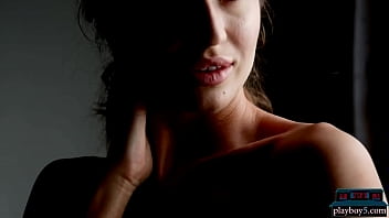 Preview 4 of Young Girl Big Boobs Korean - Petite Russian teen Aleksandra Smelova solo softcore video with Playboy