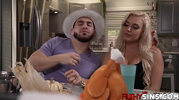 Preview 2 of Ashly Teen - Peter Green slammed Armani&#039_s hot pussy on Thanksgiving Day