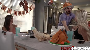Preview 3 of Ashly Teen - Peter Green slammed Armani&#039_s hot pussy on Thanksgiving Day