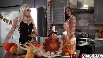 Preview 1 of Ashly Teen - Peter Green slammed Armani&#039_s hot pussy on Thanksgiving Day