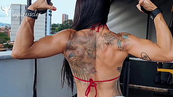 Preview 2 of Real Fingering Mms - Upper body workout and flex