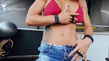 Preview 3 of Real Fingering Mms - Upper body workout and flex