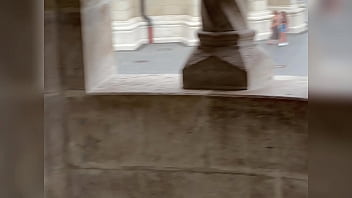 Preview 2 of Staubsauger Cleaner - Public Masturbation And Flashing Before POV Blowjob