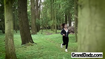 Preview 1 of Danny And Small Girl - Bizarre in the Woods