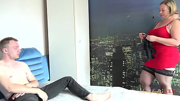 Preview 1 of Bruno Dickemz Hot Sex - AuntJudysXXX - Busty BBW Landlady Star finds her Panties in her Messy Tenant&#039_s Room