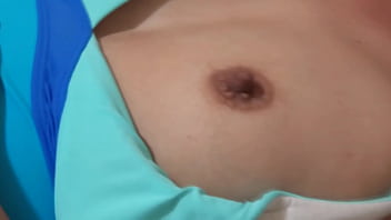 Preview 2 of Booty Spandex - My wife&#039_s shows off on the beach,  she masturbates and asks me to fuck her