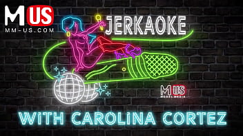 Preview 1 of First Time Xxxx Blood Video Girl - Jerkaoke- Carolina Cortez and Apollo Banks - EP1