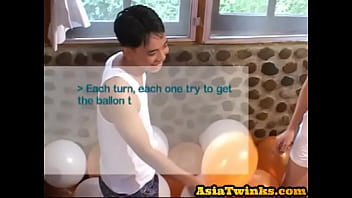 Preview 1 of Moist Eyes - Slim Asians sucking dicks in group after sexgame
