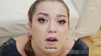 Preview 1 of Sunny Sekasi Video - PremiumBukkake - Andrea swallows 46 huge cumshots