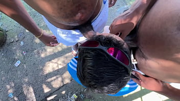 Preview 3 of Brazzers First Time Fuck - Maior putaria no meio do parque,  orgia BAREBACK.