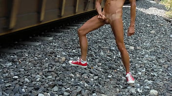 Preview 4 of Auntyaudio - Jerking while train passes by