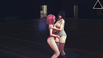 Preview 1 of Wow Nepal Sonika Xxx - HONEYSELECT2 sakura hinata lesbo,  have sex blowjob handjob and cumshot uncensored... Thereal3dstories