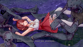 Preview 1 of Kenyan Girls Twerking Panties - Knight Ricca and Ghouls. Miria and Merchant [4K,  60FPS,  3D Hentai Game,  Uncensored,  Ultra Settings]