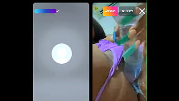 Preview 2 of Tongue Kissing Compilation Desi - Morena com brinquedo na live parte 2
