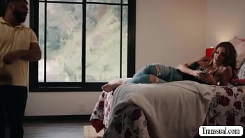 Preview 1 of Aroba Xxx Video - Fat stepfather barebacks hot TS stepteen