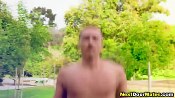 Preview 1 of Xxx Bog Bf Hd - Gay with leg prosthesis bareback anal fucked by hot jock