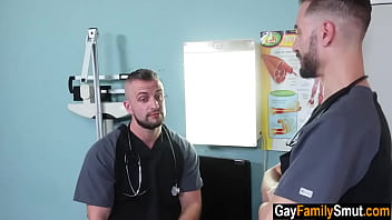 Preview 1 of Cutie Sucks Cock So Well - Doctor stepbrothers enjoy bareback gay anal sex | taboo gay porn